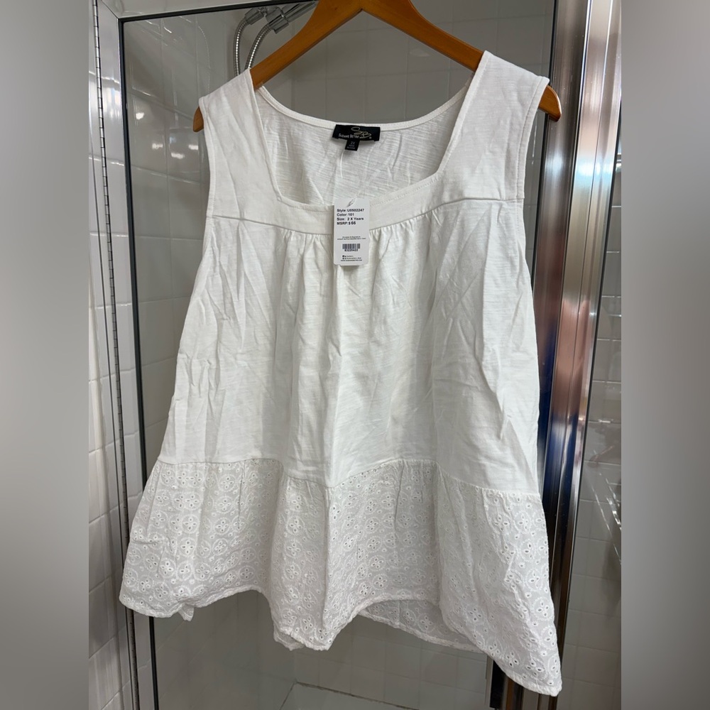 Cotton sleeveless tank